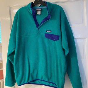 Men's Patagonia Green Snap T Synchilla Pullover